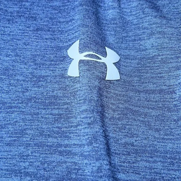 Under Armour Mens Size Large 1/2 Zip Blue Heather HeatGear Pullover Tech 2.0 - Picture 14 of 14